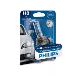 Philips bombillas Pack 2 h8 WhiteVision 35w + 60%