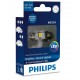 1x Philips lanzadera 10,5x43 LED X-Treme Ultinon 6000K 12V C5W