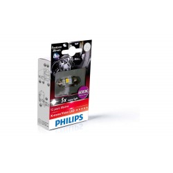 1x Philips lanzadera 10,5x38 LED X-Treme Ultinon 6000K 24V C5W