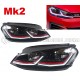 2x Feux avant GOLF 7 GTI Facelift MK2 Full LED pour Phase 2 - 2017 à 2022 - Sans codage* - Plug&Play