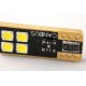 1 x W5W 4-LED BULB ONESIDE Super Canbus 420Lms XENLED - GOLD - White - Error free