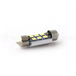 1 x bombilla C10W 6-LED 450lms súper CANBUS xenled - oro