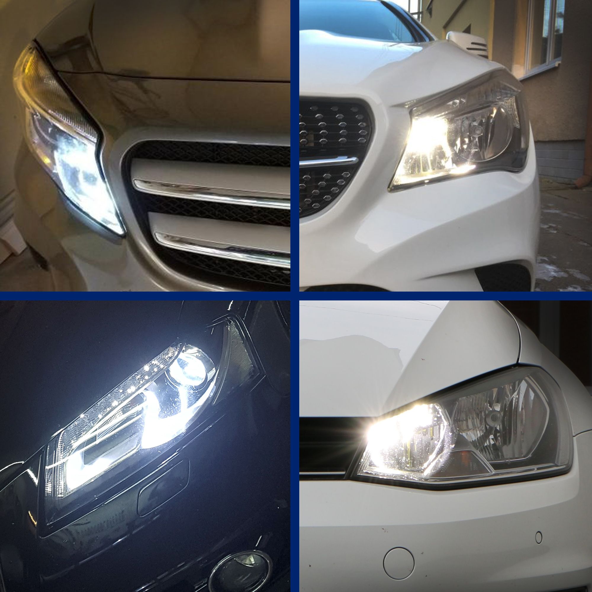 12V Super Helle LED Tagfahrlicht für Mercedes-Benz V-Klasse 2014-2019 Auto DRL Tagfahrleuchte Lampe 1 Paar Modell B 