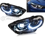 2x Scirocco MK2 Full LED Dynamic Front Lights for Phase 1 - Complete Headlights Right and Left