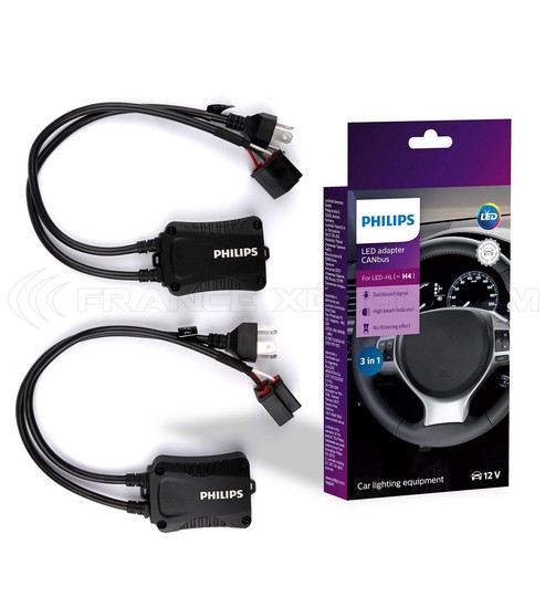 2x CANBUS H4-adaptermodules Philips H4-koplampset