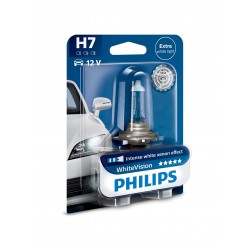 1x H7 55W WhiteVision 12972WHVB1 Philips