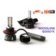 H13  bi-LED ventilato FF2 - 5000/6000Lms - 6000 ° K - Mini Size