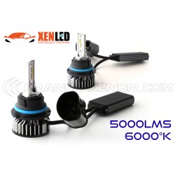 lampadine Kit HB5 9007 FF2 dual LED rotto - 5000 / 6000lms - 6000 ° k - t