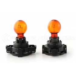 2 x lâmpadas PY24W laranja piscando 24W 12V