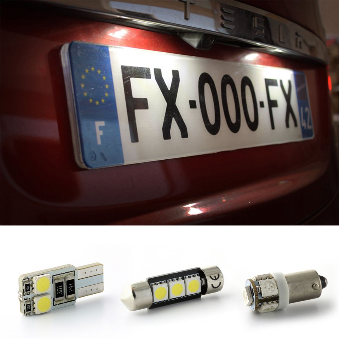 Upgrade LED plaque immatriculation RIO III (UB) - KIA