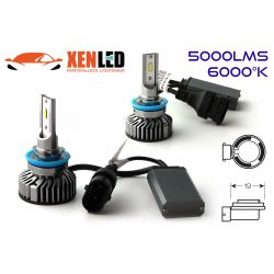 Kit h8 H11 bombillas LED FF2 ​​rotos - 5000lms - 6000 ° K - Mini tamaño