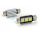 Pack 2 x LED Navette FX Racing C5W / C7W 3 SMD DISSIPATOR CANBUS - Navette 37mm - C5W