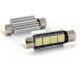2 x Festoon bulb 42 mm - with 4 Leds SMD C10W  Error Free and Heat Sink