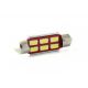 1 x LED 42mm - Blanc - R-LED C10W - 6 SS CANBUS
