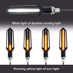 Flashing + LED Daytime Running Lights Moto Sequential NightX V3.0