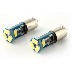 2 x AMPOULES 5 LEDS (5730) CANBUS SSMG - H6W BAX9S