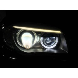Pack Angel Eyes H8 V-Type 6W LED BMW E70 / E71 / E60 / E61 / E63 / E64 / E87 / E92 / E93  - NEUF - type H8 - Garantie 2 ans