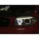 Packen Sie Angel Eyes H8 V-Type 6W LED BMW E70 / E71 / E60 / E61 / E63 / E64 / E87 / E92 / E93 - neu - Typ H8 - 2 Jahre Garantie