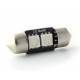 1 x LAMPADINA C3W - 2 LED BLU a prova di errore - navetta 31mm - lampadina di segnalazione