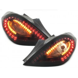2x LED taillights blocks opel 06-10 of black 5d_