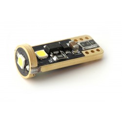 1 x 3-bulbo W5W CANBUS LED super 130lms xenled - rosa
