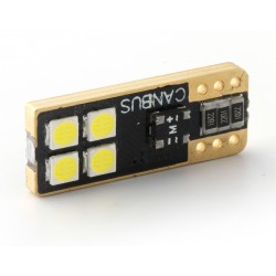 1 x AMPOULE W5W 4-LED ONESIDE Super Canbus 420Lms XENLED - GOLD