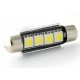 1 x LED Shuttle FX Racing C10W 42mm 4 SMD DISSIPATOR CANBUS - Shuttle 42mm - C10W WEISS 12V