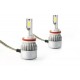 2 x H8 H9 H11 LED Ventilated COB C6 Bulbs - 3800Lm - 12V / 24V
