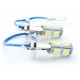 2 x bombillas H3 LED SMD 9 LED BLANCAS - 12V - Lámpara de coche