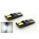 2 x 4 LED SMD CANBUS BULBS - T10 W5W 12V - high intensity without error on the dashboard