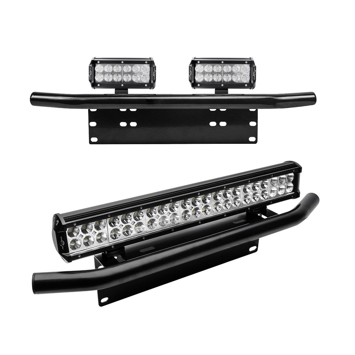 Support de plaque + Fixation LED Spot - Aluminium BK09