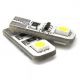 2 x 2 BOMBILLAS LED SMD CANBUS - T10 W5W - 12V - Blanco Luces nocturnas LED Plug&play