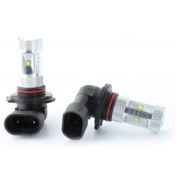 2 x 6 LED-Leuchtmittel CREE 30 W – H10 9145 – hochwertige 12-V-Hochleistungs-LED-Antibeschlaglampen – Weiß