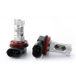 2 lampadine LED CREE 30W - H8 - Top di gamma 12V Alta potenza - Bianco