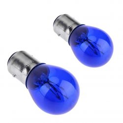 2 x Ampoules BlueVision P21/5W - Ergots BAY15D - Ampoules halogène sans message d'erreur