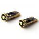 2 x W5W T10 3-LED BULBS Super Canbus Super Power XENLED - GOLD