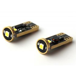 2 lampadine x 3-LED W5W 400lms super-canbus xenled - oro