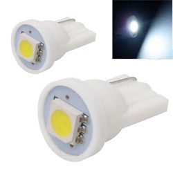 2x bombillas T10 W5W 1SMD BLANCO PURO - lámpara LED para coche