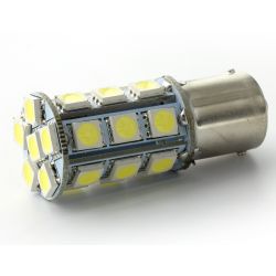 Lampadina LED 24 SMD - P21W / BA15S / T25 / 1156 - Bianca - Lampada di segnalazione a LED