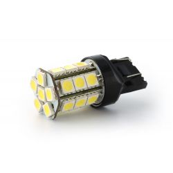 Ampoule 18 LED SMD - W21/5W - Blanc - 12V - ampoule de signalisation / Feux de jour LED
