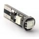 AMPOULE 3 LEDS SMD CANBUS ROUGE - T10 W5W