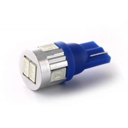 6 LED-SG-Glühbirne – W5W – Blaue 12V-T10-Signallampe
