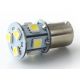 Ampoule 8 LED SMD - R5W / P21W / BA15S - Blanc