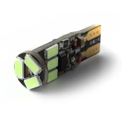 Lampadina 9 LED SMD TURCHESE - W5W - Blu Strobo 12V - Flash