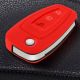 Red Car Key protective cover for PEUGEOT