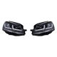 2x Headlight Noirs Golf 7 OSRAM LEDriving LEDHL103-BK MK1