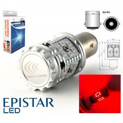 1x AMPOULE P21W ROUGE V2.0 30 LED EPISTAR - CANBUS PERFORMANCE - XENLED