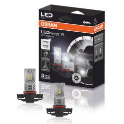 2X OSRAM PSX24W, LED-TÅGELYGTER, 2604CW, 12V, 6,7W PG20-7