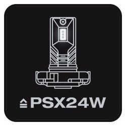 2X OSRAM PSX24W, FENDINEBBIA LED, 2604CW, 12V, 6.7W PG20-7