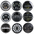 Faróis redondos Full LED - Motocicleta - Carro